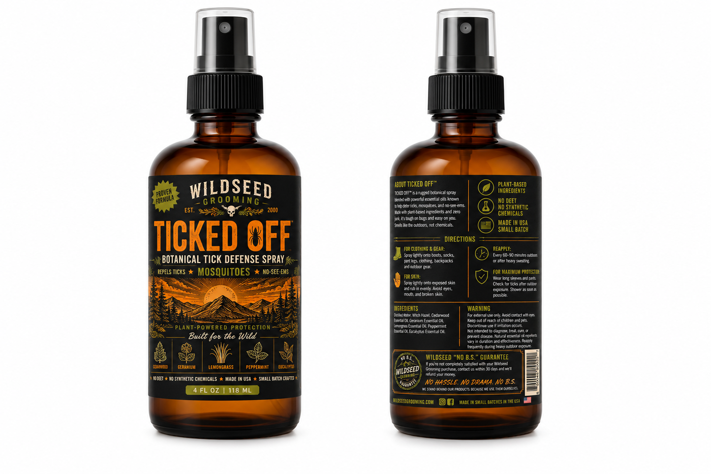 Natural Tick Repellent Spray – DEET-Free, Botanical Formula