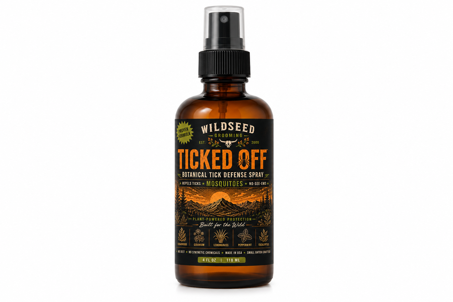 Natural Tick Repellent Spray – DEET-Free, Botanical Formula