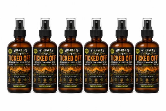 Natural Tick Repellent Spray – DEET-Free, Botanical Formula. Family 6 Pack